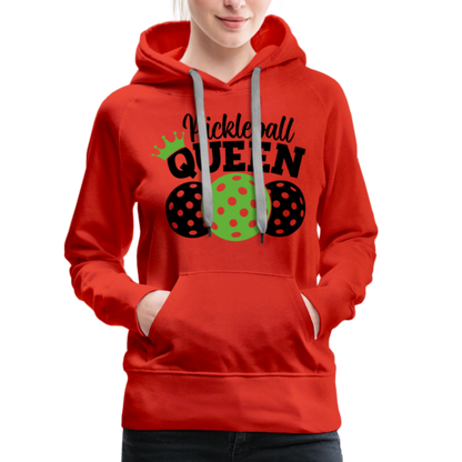 Pickleball Queen Women's Premium Hoodie - red