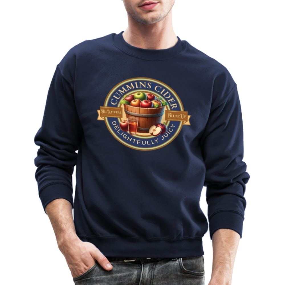 Cummins Cider (Funny Adult Humor) Sweatshirt - navy