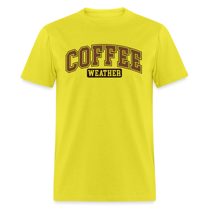 Coffee Weather T-Shirt - yellow