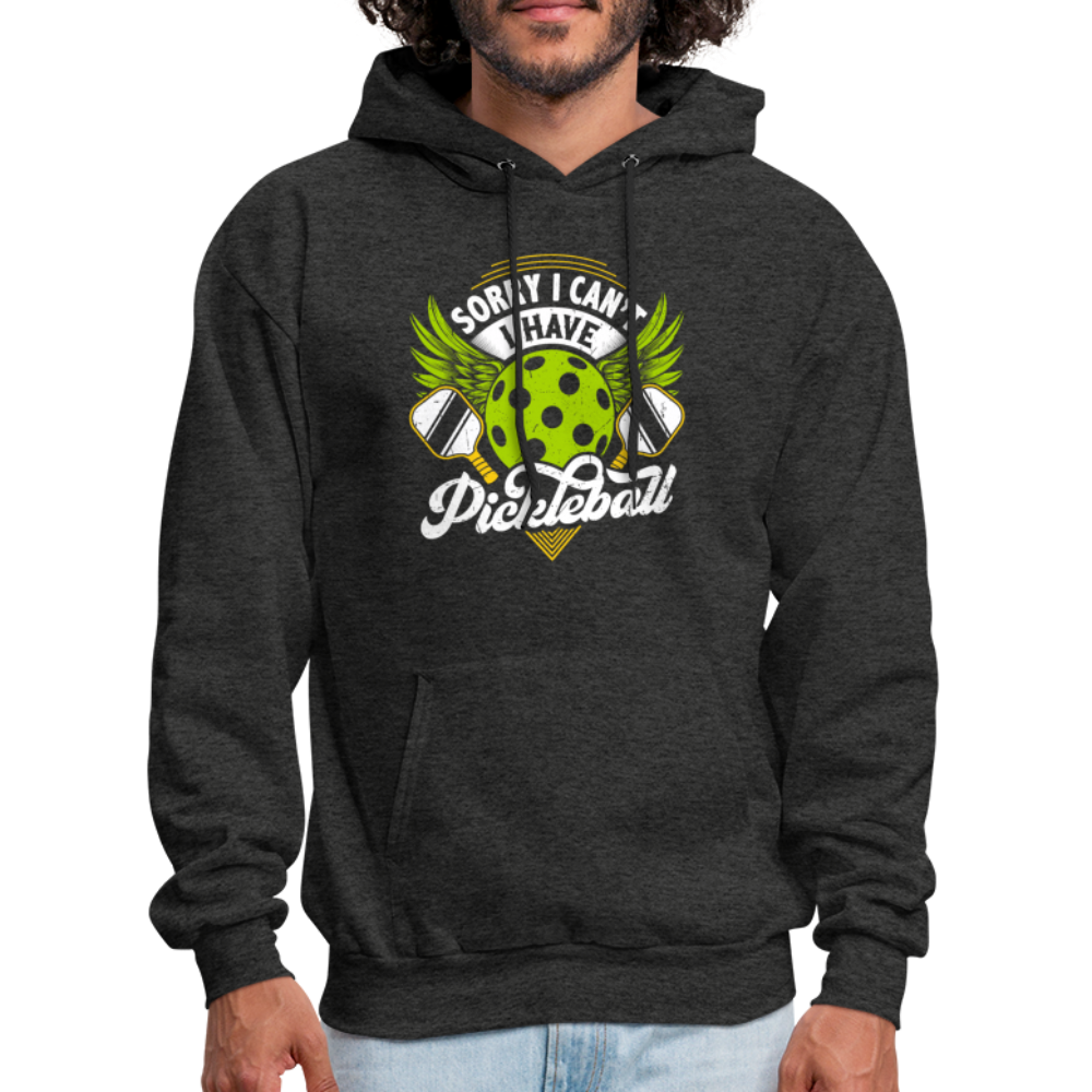 Sorry I can't I Have Pickleball Hoodie - charcoal grey