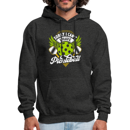 Sorry I can't I Have Pickleball Hoodie - charcoal grey