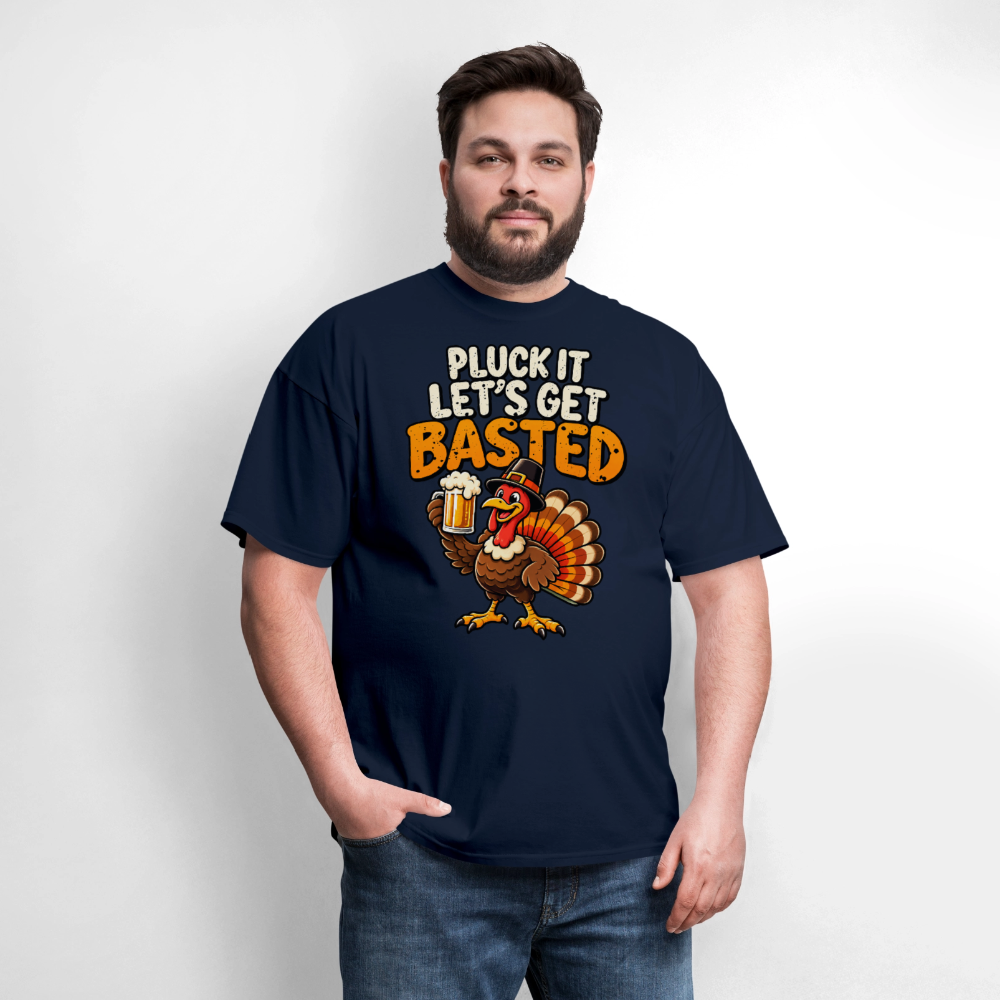 Pluck It Let’s Get Basted T-Shirt - navy