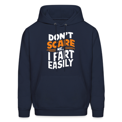 Don't Scare Me I Fart Easily Hoodie - navy