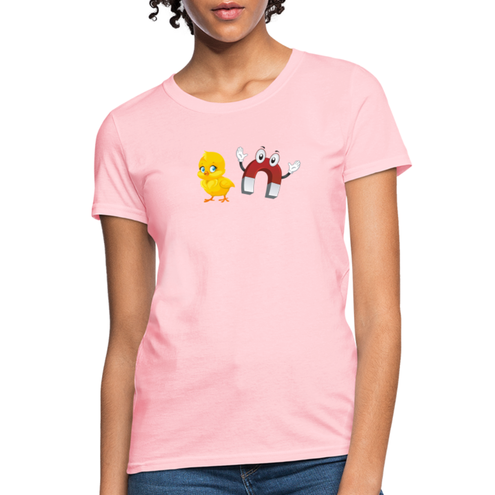 Chick Magnet Women's Contoured T-Shirt - Color: pink