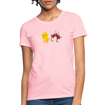 Chick Magnet Women's Contoured T-Shirt - Color: pink