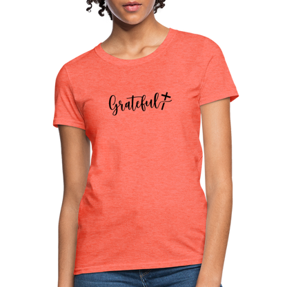 Grateful Women's T-Shirt - heather coral