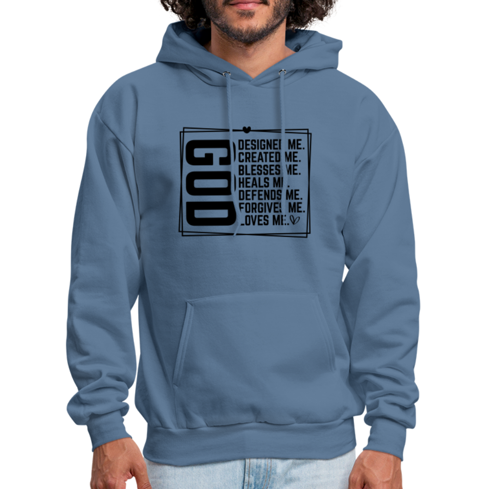 GOD Designed Me Hoodie - denim blue