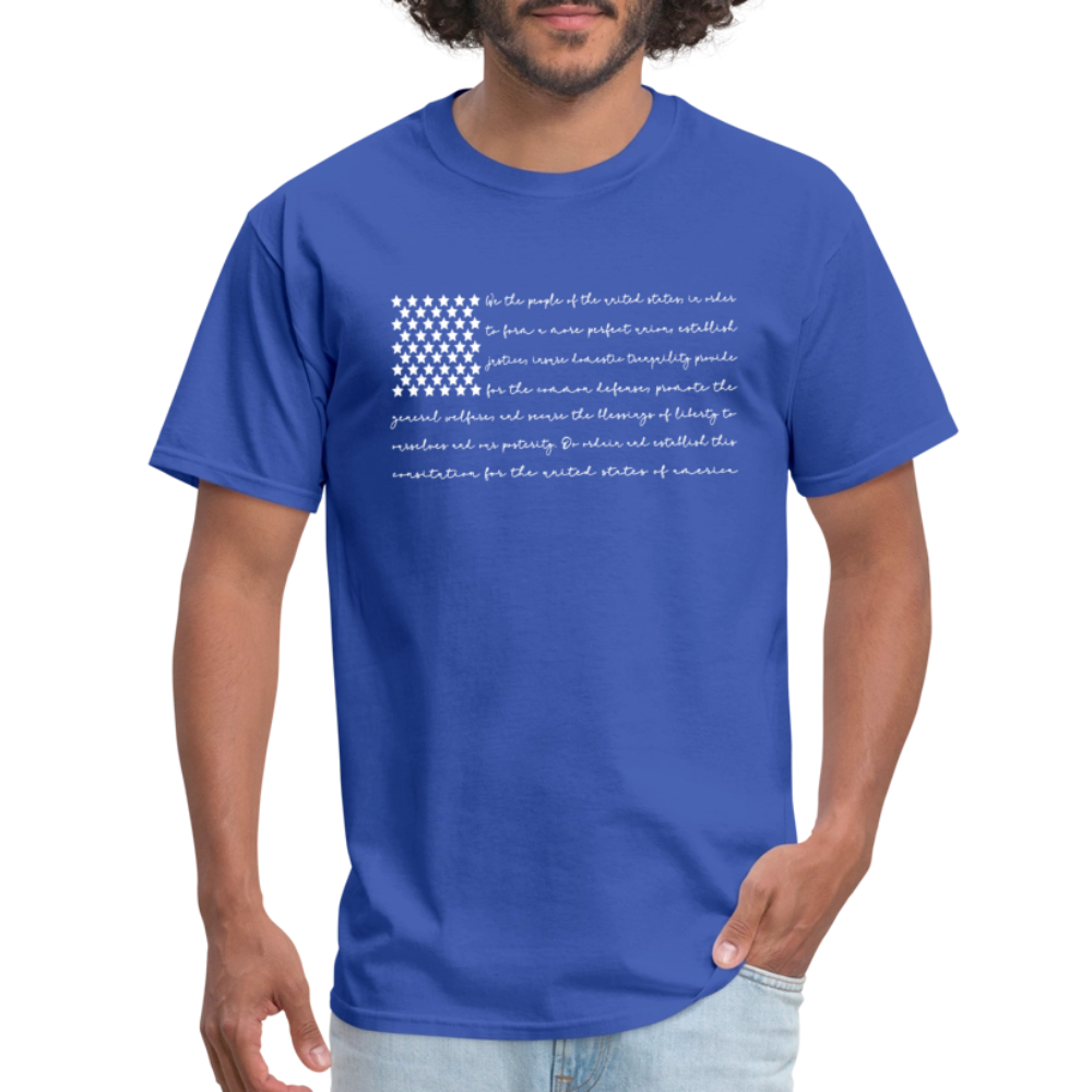 American Flag We The People Constitution T-Shirt – Freedom in Every Line Color: black