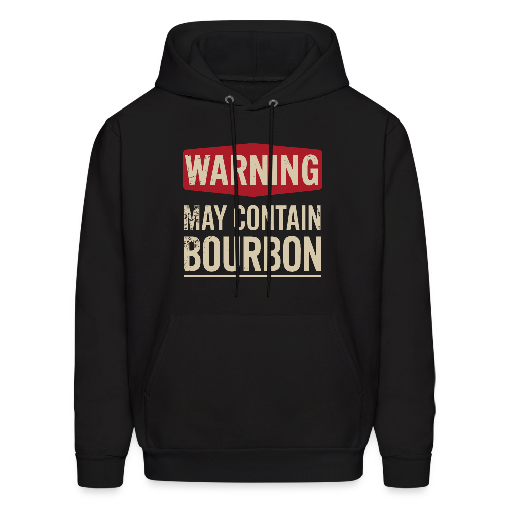 Warning May Contain Bourbon Hoodie - black