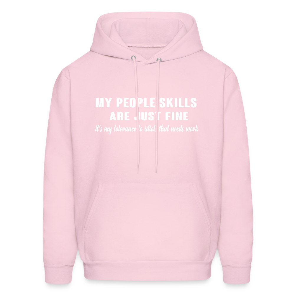 It's My Tolerance To Idiots That Needs Work Hoodie - pale pink