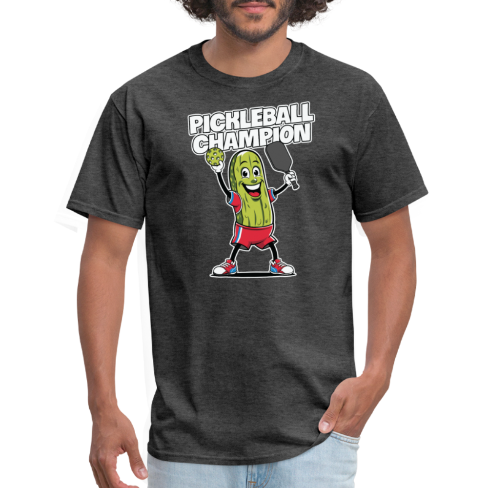 Pickleball Champion T-Shirt - heather black