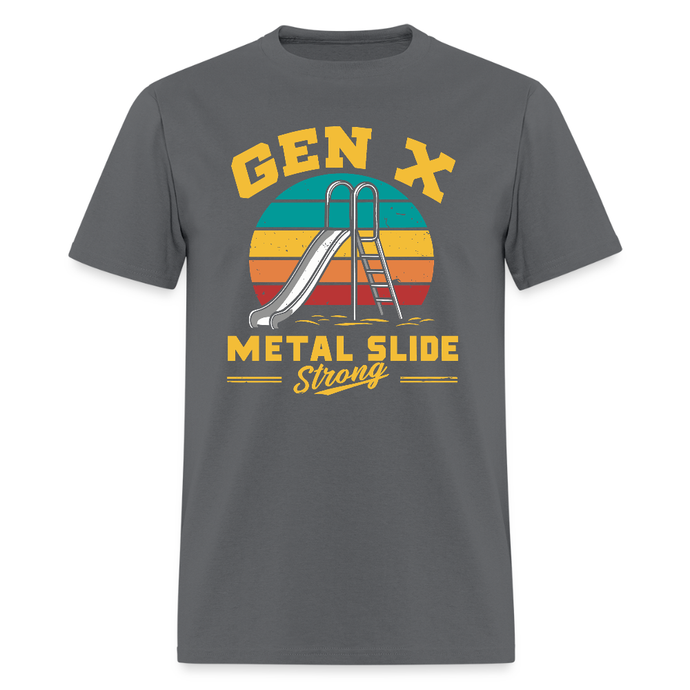Gen-X Metal Slide Strong T-Shirt - charcoal