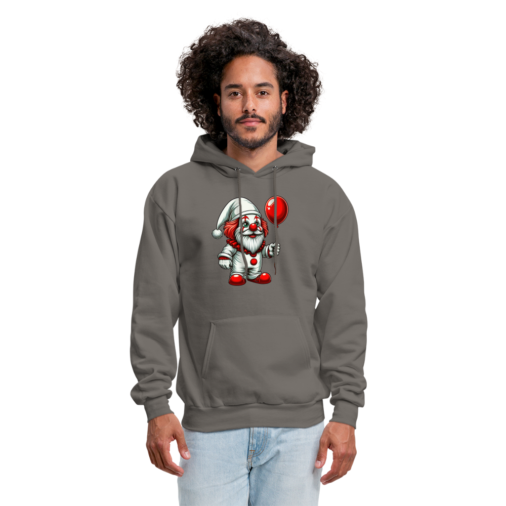 Gnome Clown Hoodie - asphalt gray