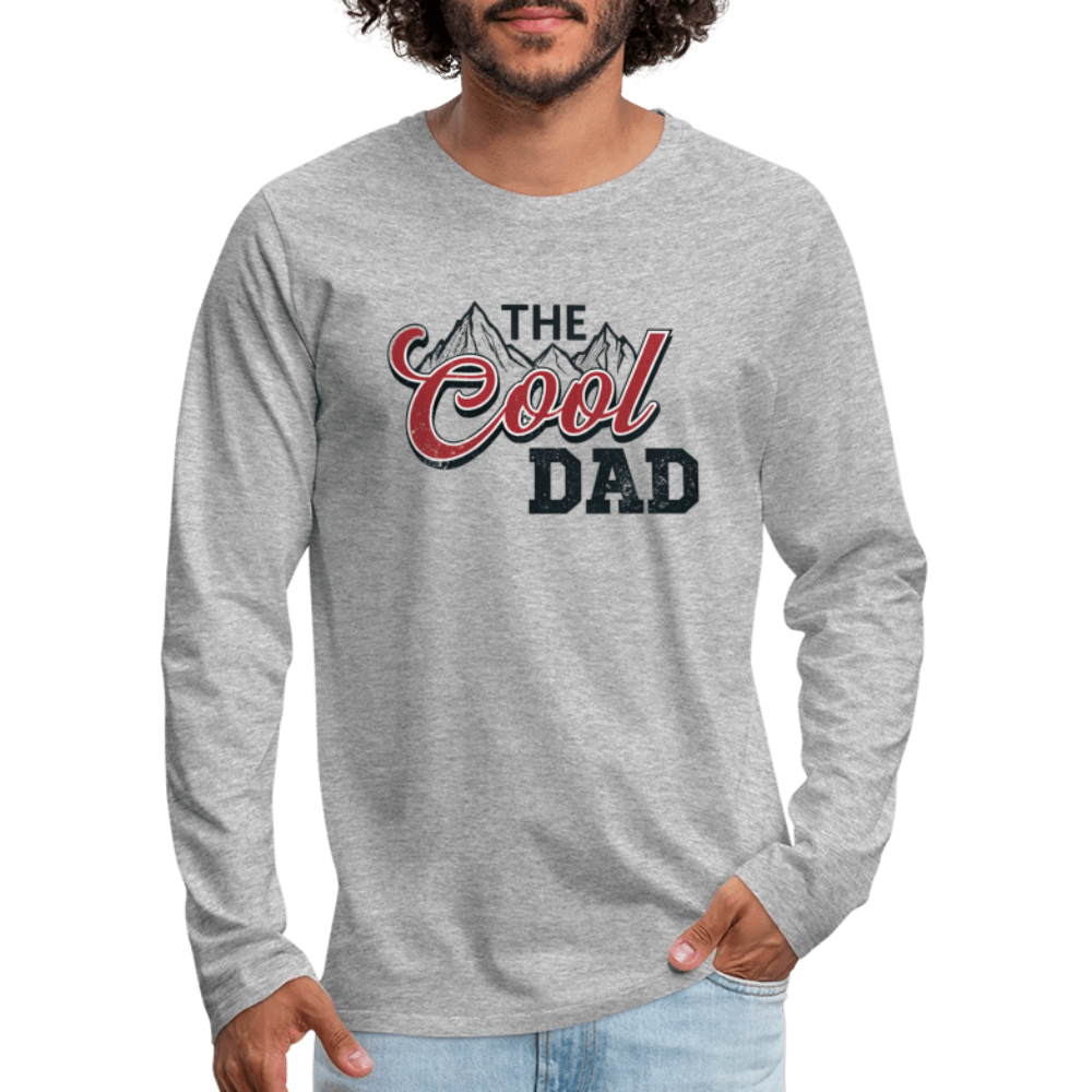 The Cool Dad Men's Premium Long Sleeve T-Shirt - heather gray