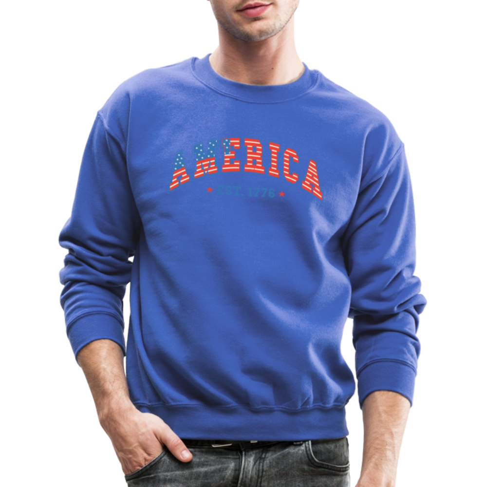 American 1776 Sweatshirt - royal blue