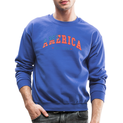 American 1776 Sweatshirt - royal blue