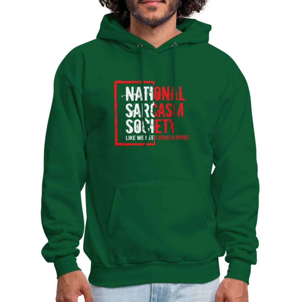 National Sarcasm Society Hoodie - forest green