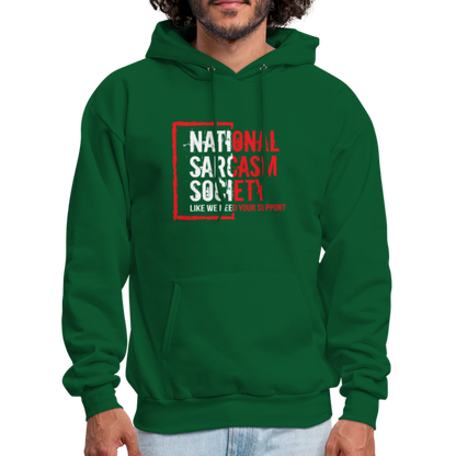 National Sarcasm Society Hoodie - forest green