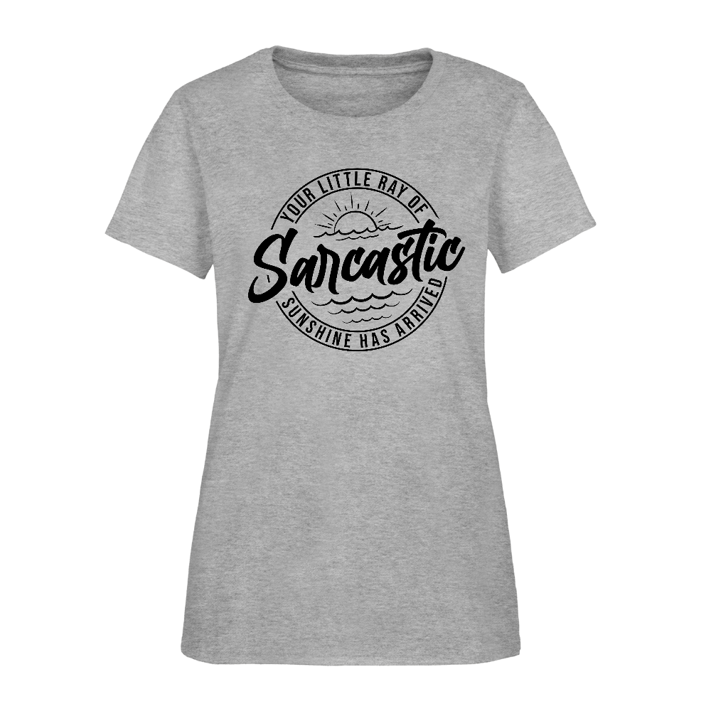 Sarcastic Ray of Sunshine Women’s Graphic T-Shirt - heather gray