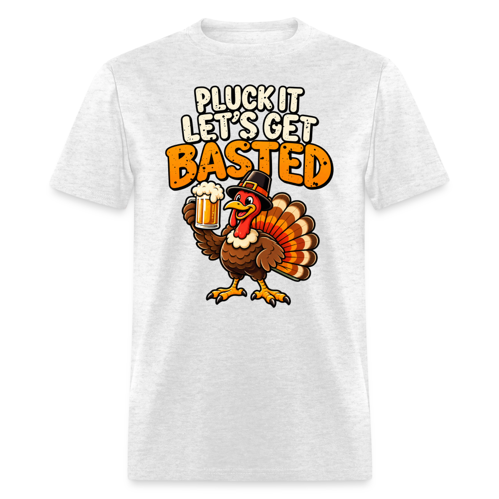 Pluck It Let’s Get Basted T-Shirt - light heather gray