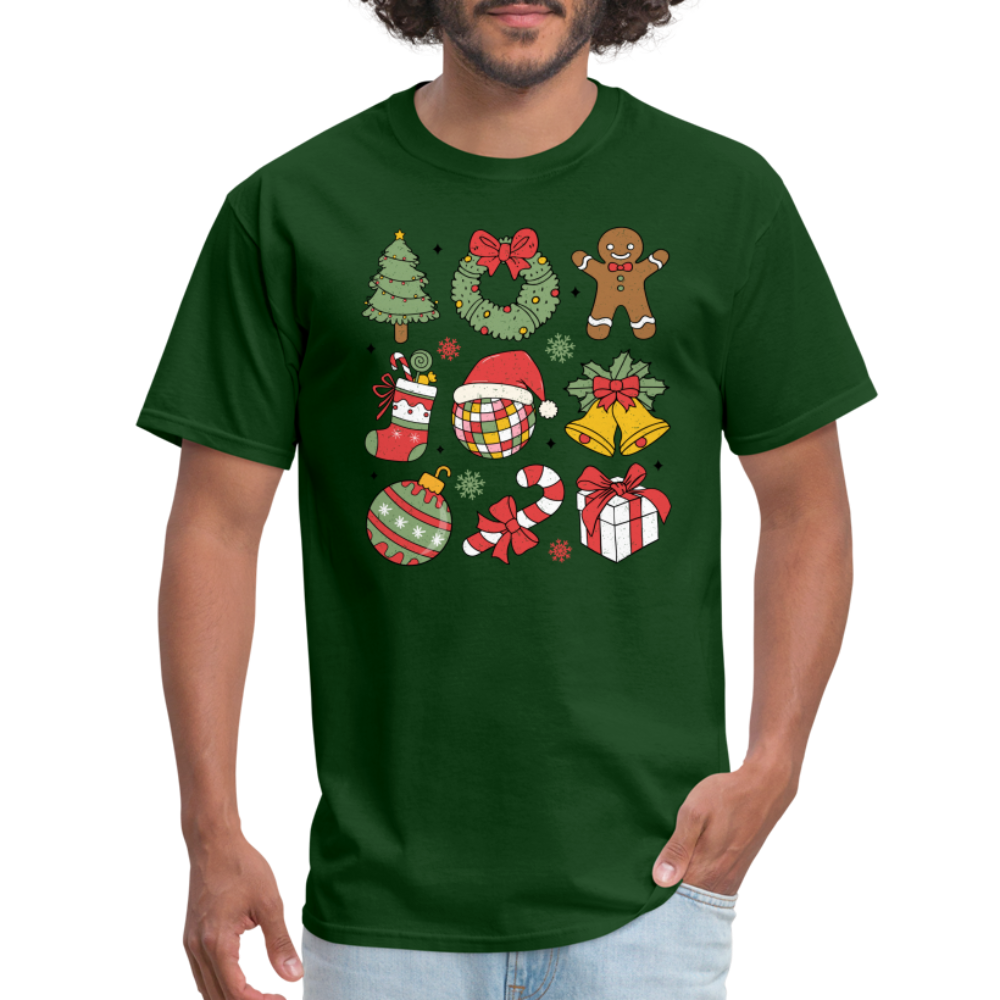 Christmas Holiday Season T-Shirt - forest green