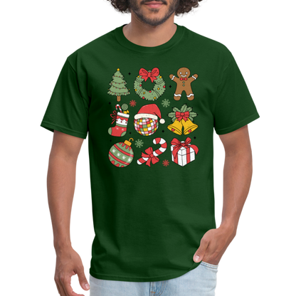 Christmas Holiday Season T-Shirt - forest green