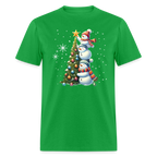 Cute Snowman Decorating Christmas Tree T-Shirt