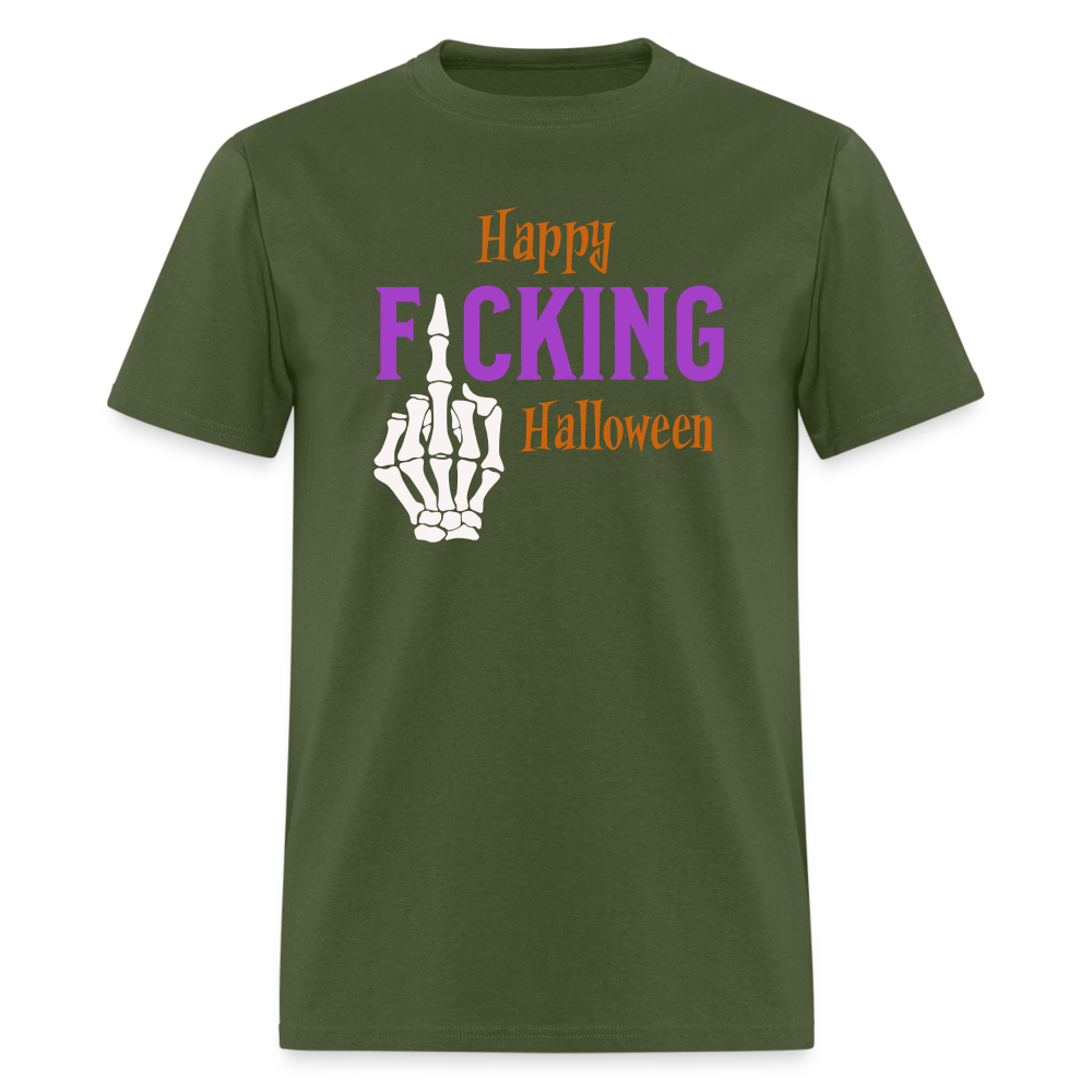 Happy Fcking Halloween T-Shirt - military green