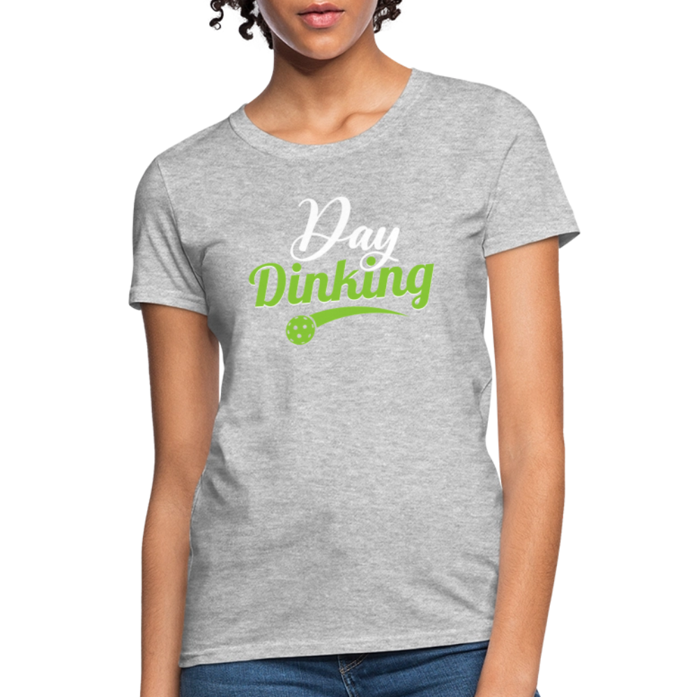 Day Dinking Women's Contoured T-Shirt - heather gray