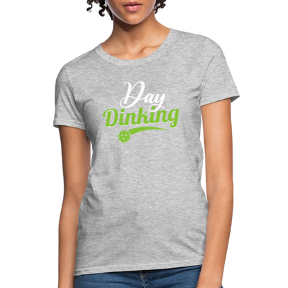 Day Dinking Women's Contoured T-Shirt - heather gray