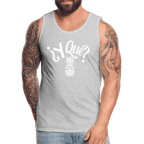 Y Que Piña (Latin Attitude) Men’s Premium Tank Top - heather gray