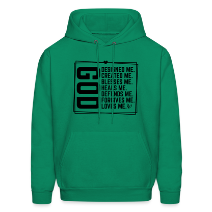 GOD Designed Me Hoodie - kelly green