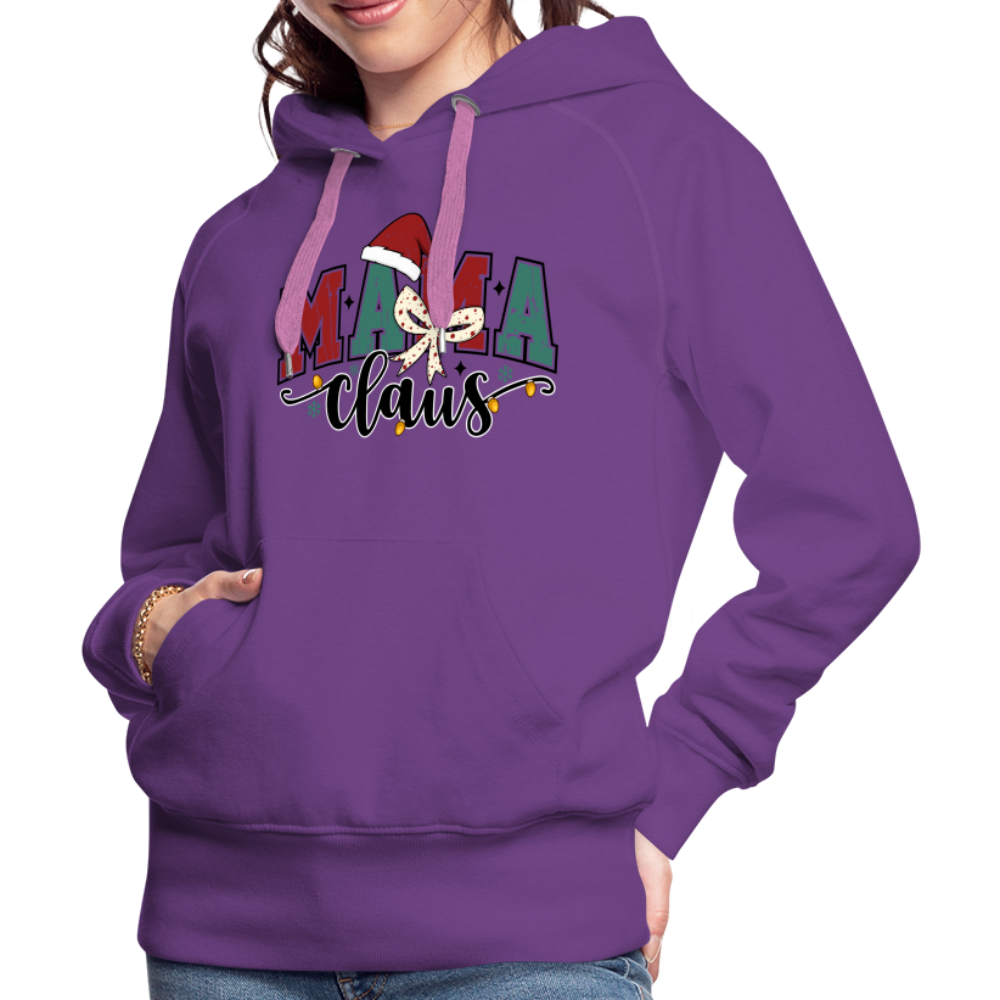 Mama Claus Women’s Premium Hoodie - purple 