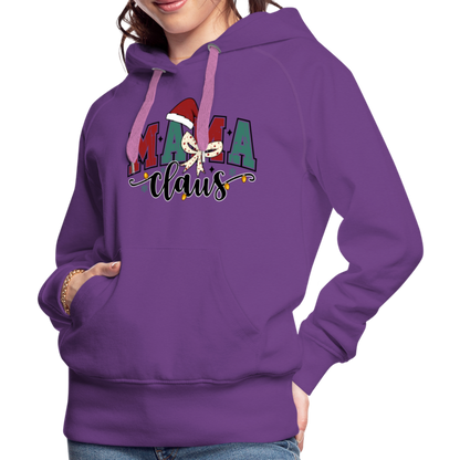 Mama Claus Women’s Premium Hoodie - purple 