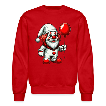 Gnome Clown Sweatshirt - red