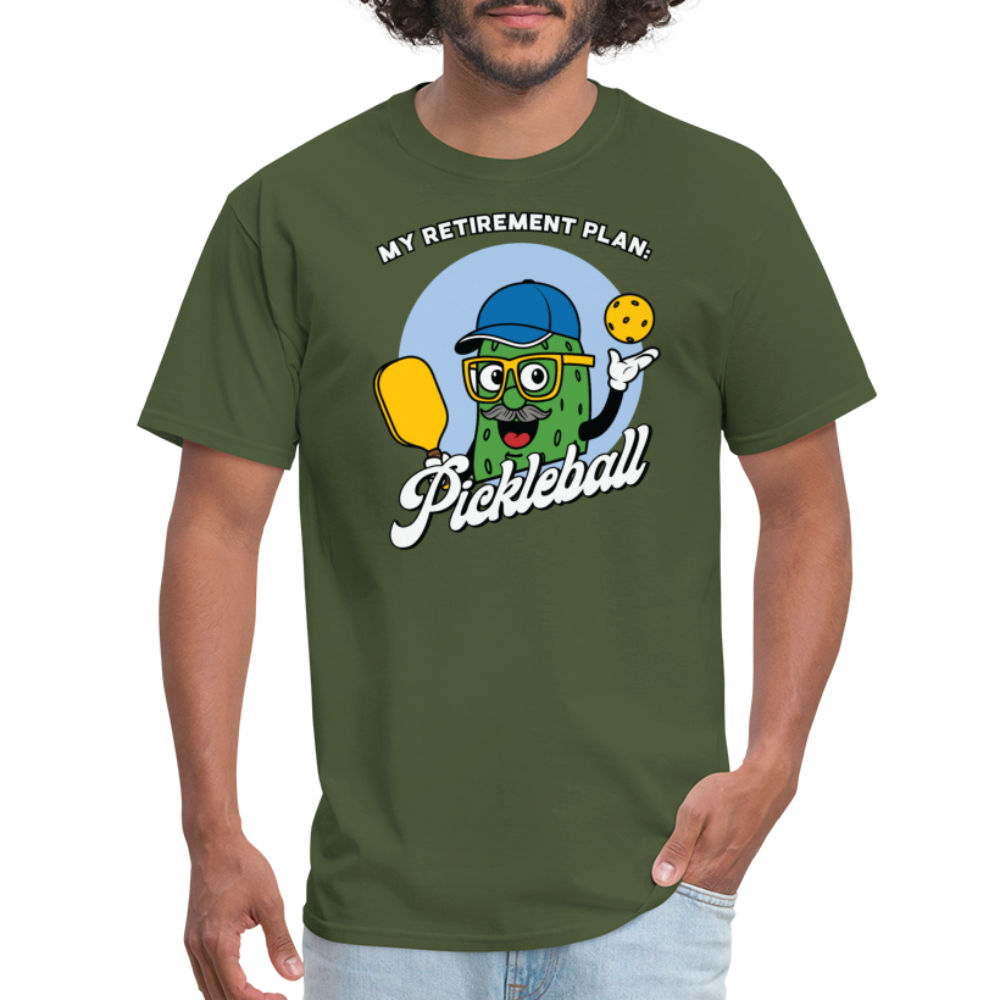 My Retirement Plan: Pickleball T-Shirt - military green