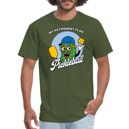 My Retirement Plan: Pickleball T-Shirt - military green