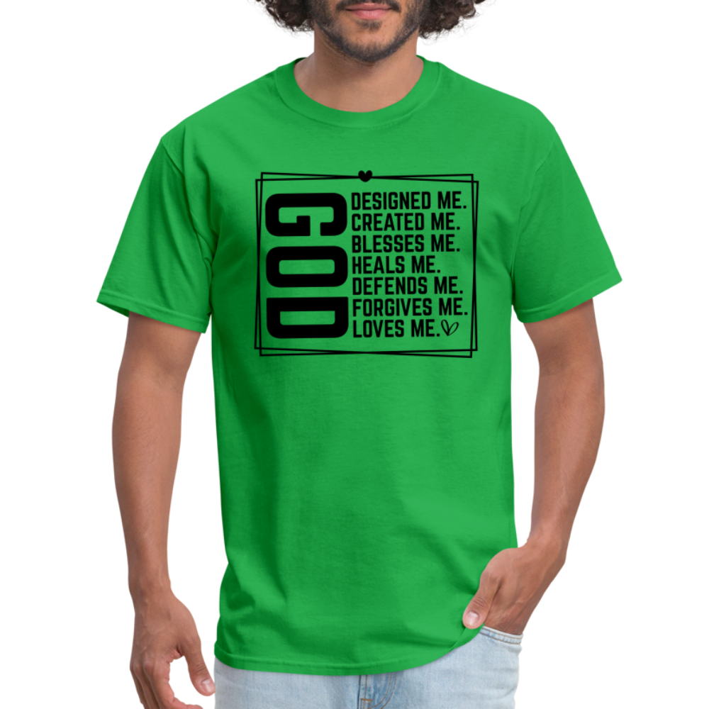 GOD Designed Me T-Shirt - bright green