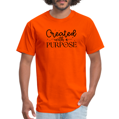 Created with a Purpose T-Shirt - orange