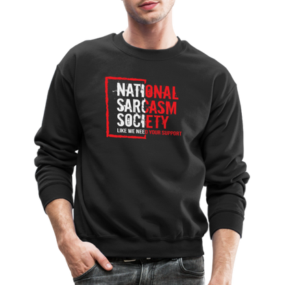 National Sarcasm Society Sweatshirt - black