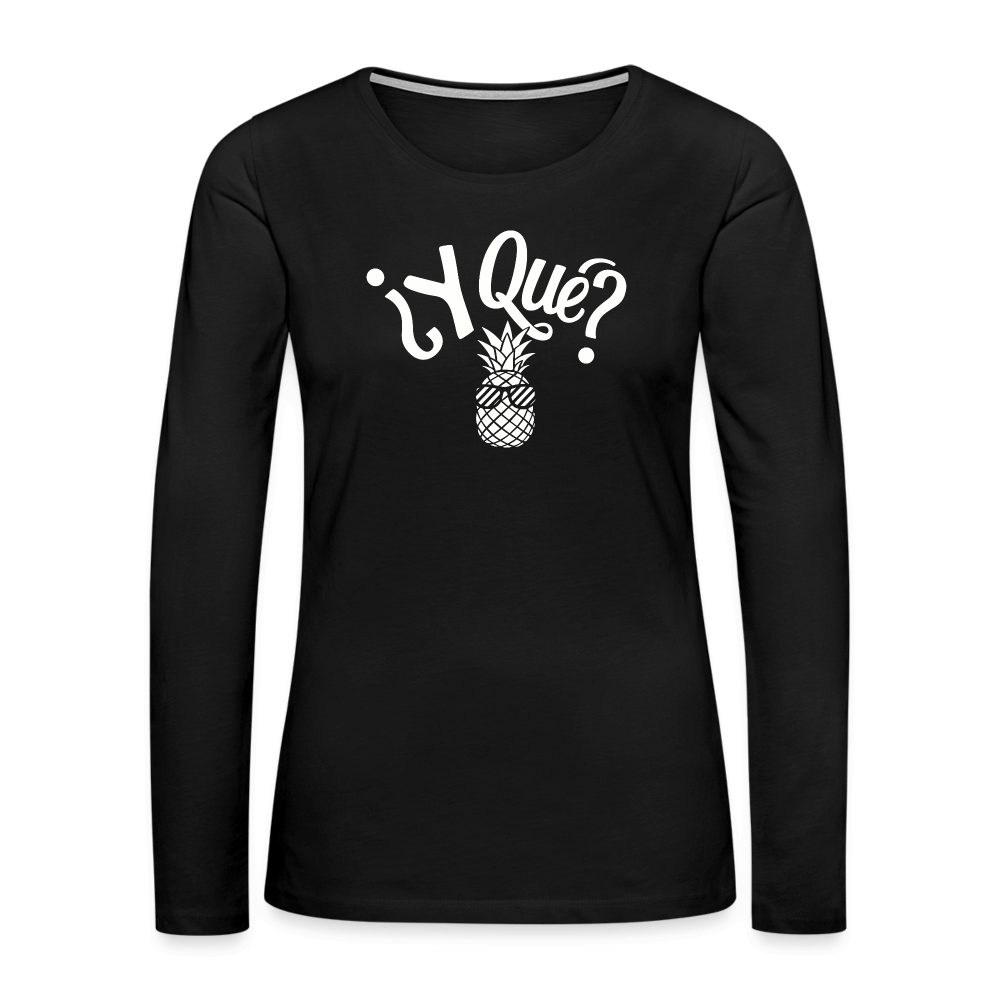 Women's Premium Long Sleeve T-Shirt - black