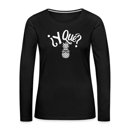 Women's Premium Long Sleeve T-Shirt - black