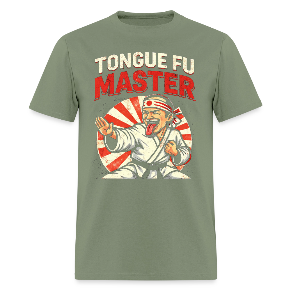 Tongue FU Master T-Shirt Color: Military Green