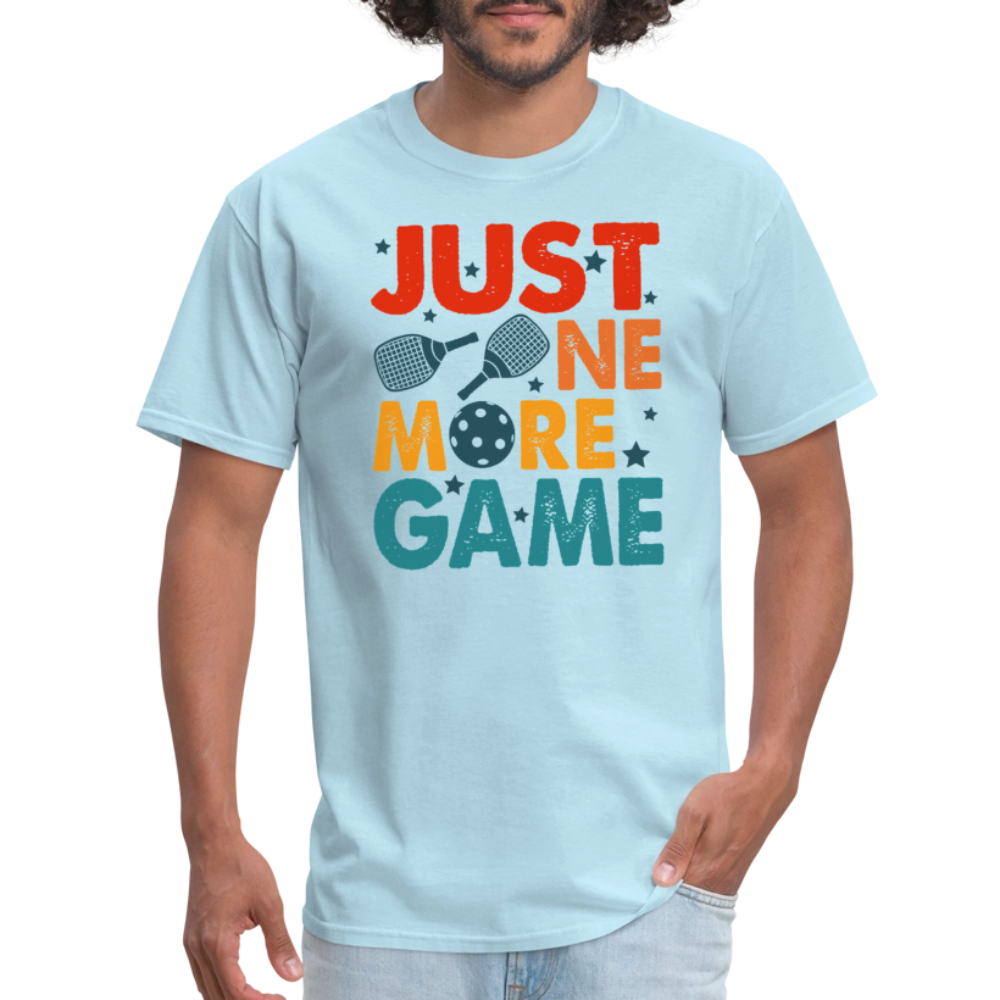 Just One More Game (Pickleball) T-Shirt - powder blue