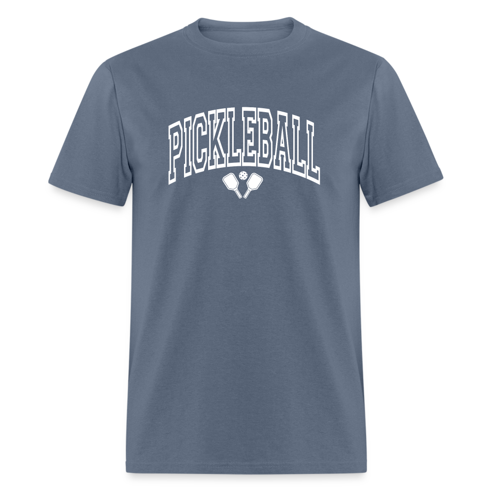 Pickleball T-Shirt (White Arch Letters) - denim