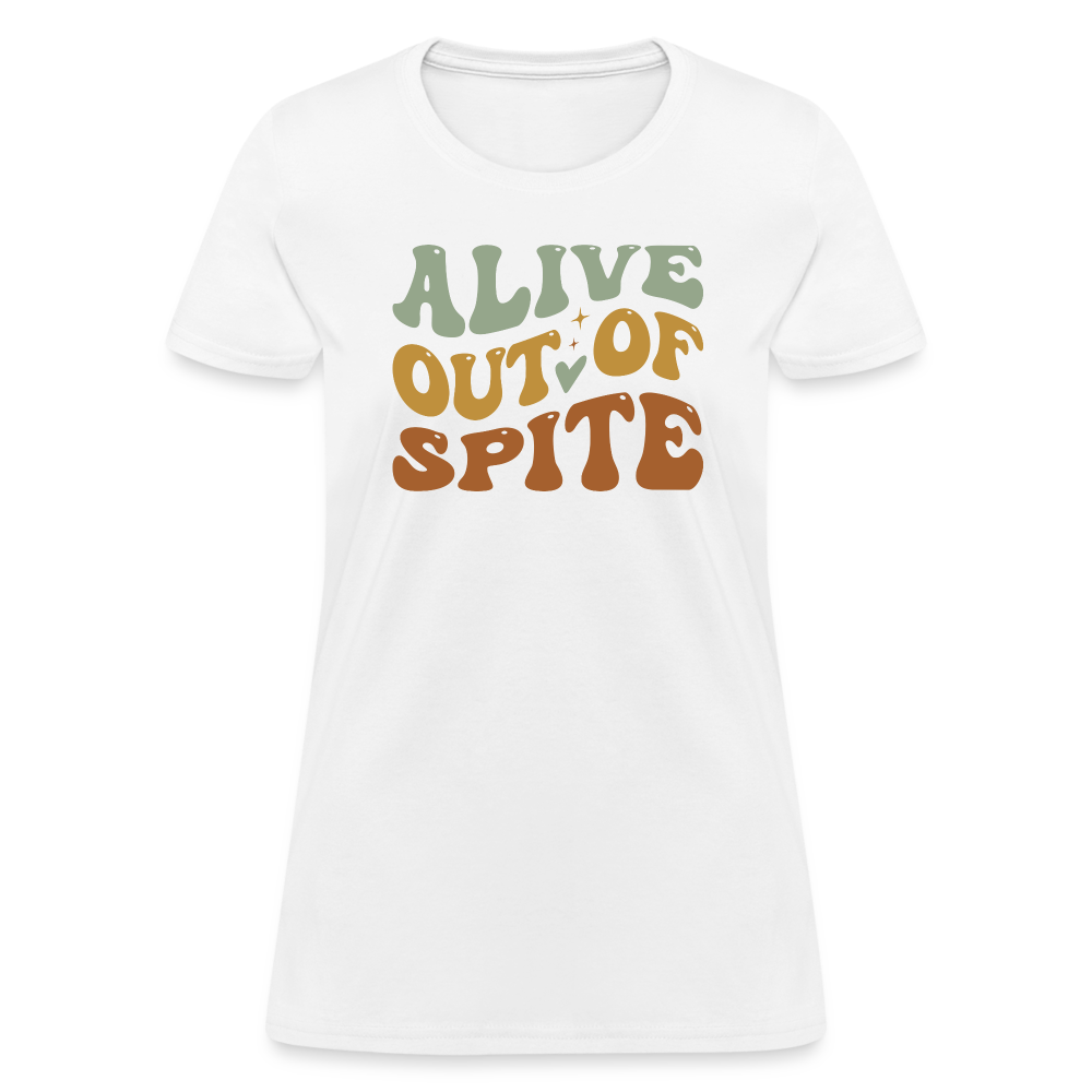 Alive Out Of Spite Women's T-Shirt - white