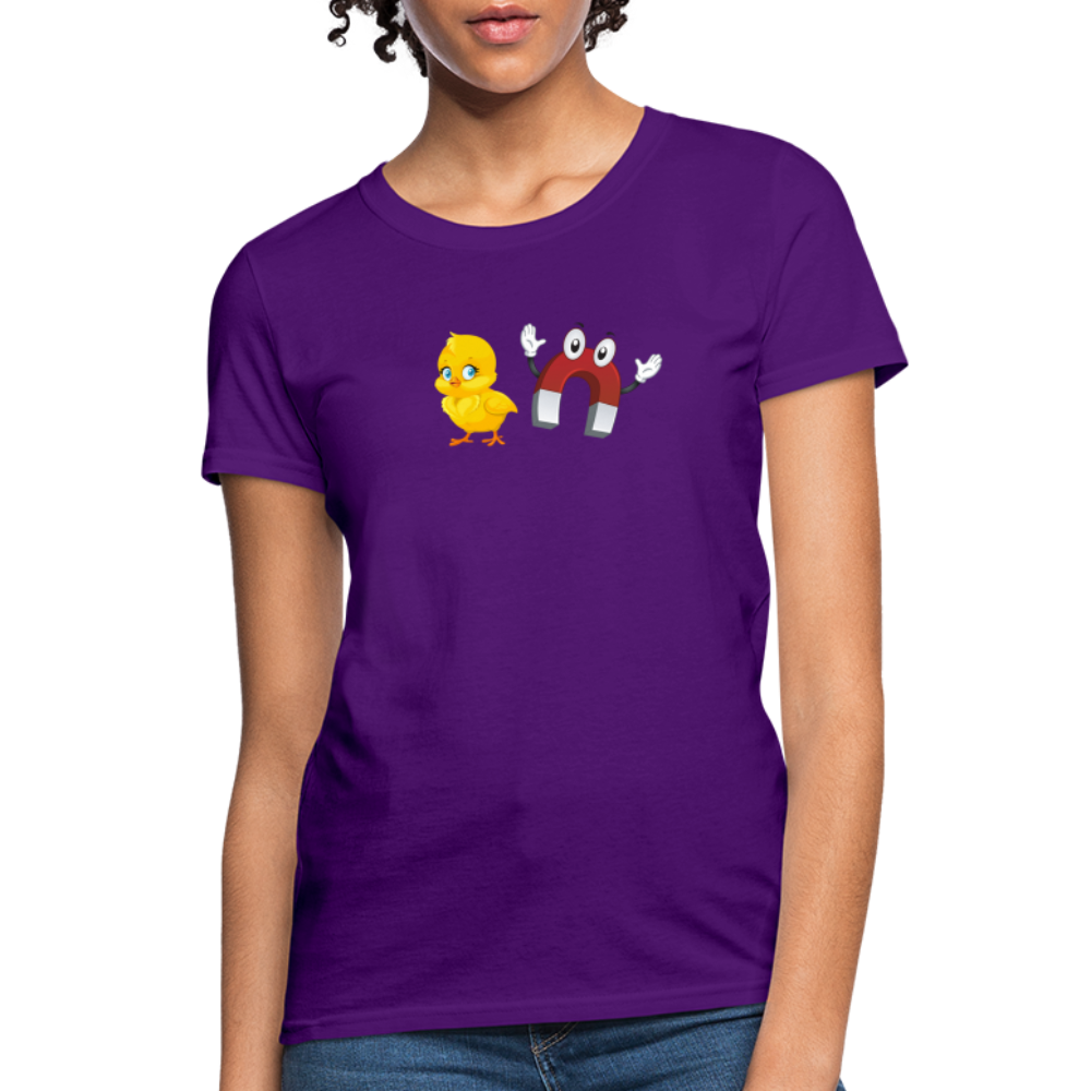 Chick Magnet Women's Contoured T-Shirt - Color: purple