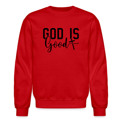 God is Good Sweatshirt - red