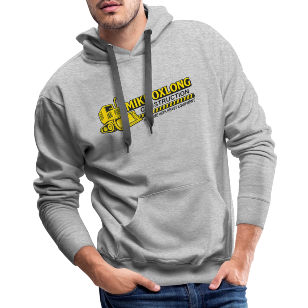 Mike Oxlong Men’s Hoodie – Funny Adult Construction Sweatshirt - heather grey