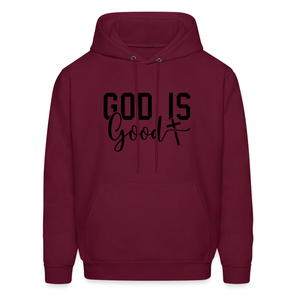 God is Good Hoodie - burgundy